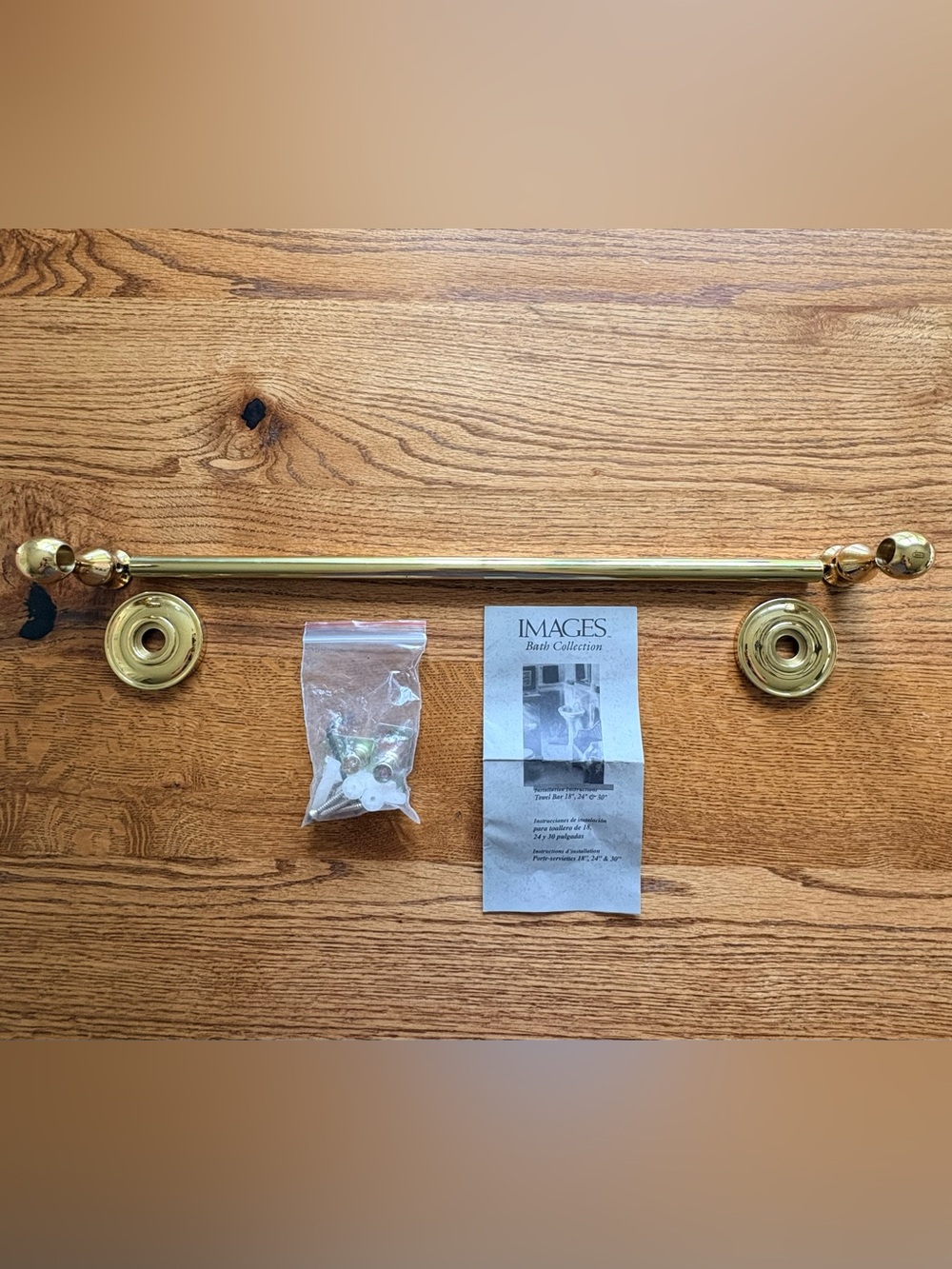 IMAGES by Baldwin Bath Collection 18” Brass Towel Bar- Georgetown?